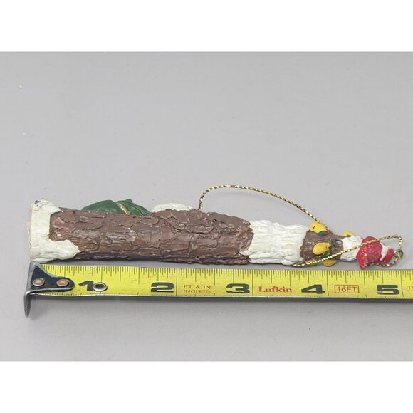 Handpainted Santa Claus Holiday Ornament With Pears & Apples - Picture 7 of 8